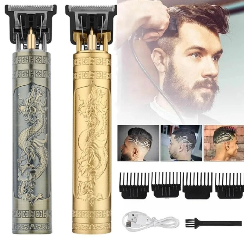Men'S Grooming Brush - เครื่องโกนหนวดไฟฟ้า T9 แบบไร้สายสำหรับผู้ชาย พร้อมหวีรองตัด 4 ขนาด