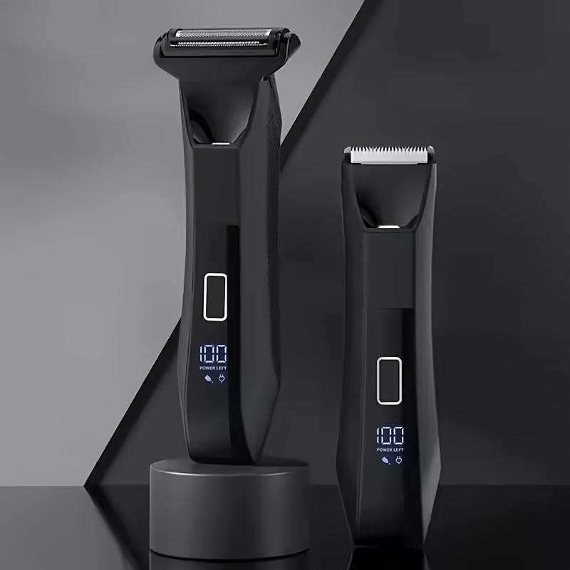 Mens Grooming Travel Kit - มีเจีย ยูปิน เครื่องโกนหนวดและตัดแต่งขนไฟฟ้า 2-in-1 จอแสดงผล LED