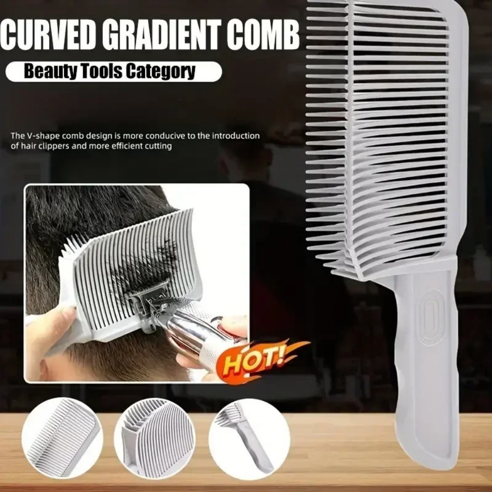 Hair Clipper Professional - หวีตัดผมแบบมืออาชีพ ทนความร้อน หวีสำหรับตัดแต่งทรงผม หวีสำหรับผสมสีผม เครื่องมือจัดแต่งทรงผมแบบ Flat