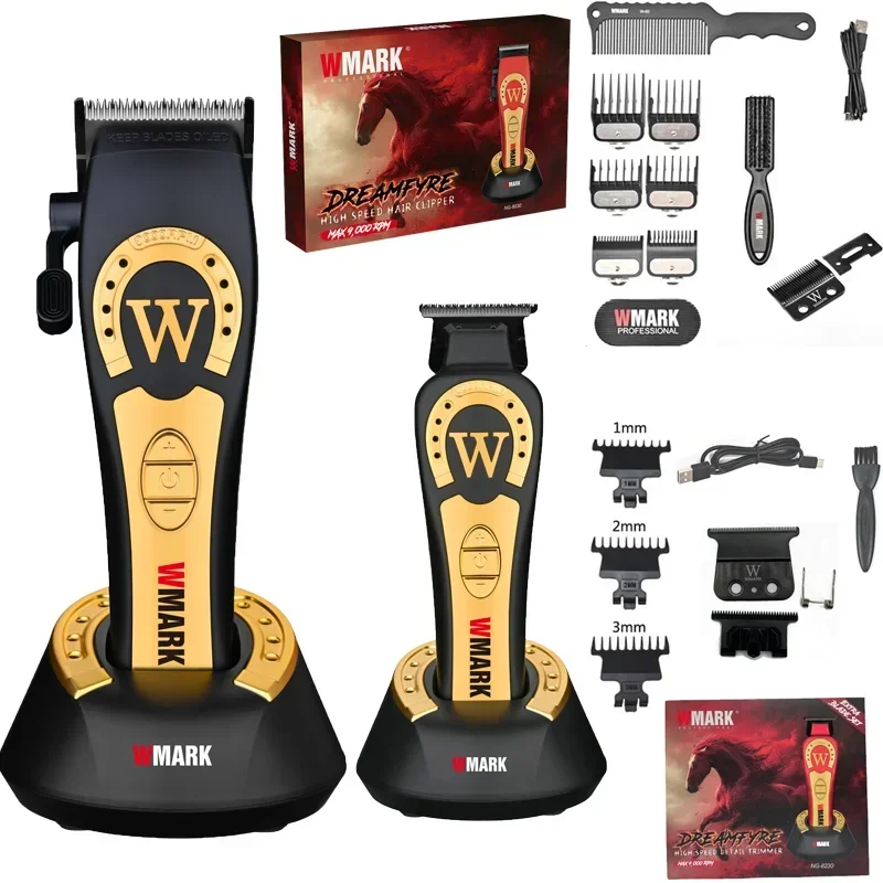 Hair Clipper Professional - WMARK NG-8030/8230 ปัตตาเลี่ยนตัดผมสำหรับผู้ชาย ความเร็วสูง 9000 รอบต่อนาที
