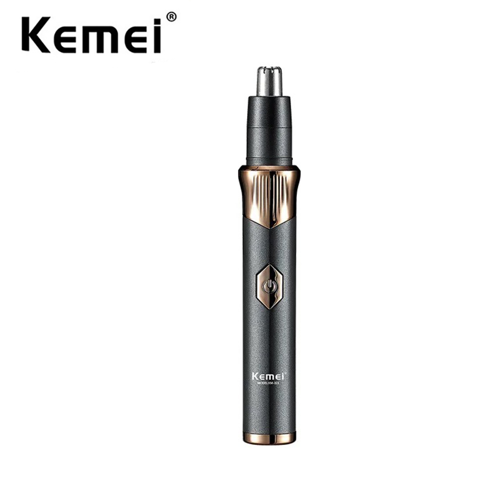 Hair Clipper Professional - Kemei เครื่องตัดขนหูและจมูกไฟฟ้าแบบชาร์จไฟได้ ที่กันขนคิ้วแบบมืออาชีพไม่เจ็บสำหรับผู้ชายและผู้หญิง TYPE-C ชาร์จเร็ว