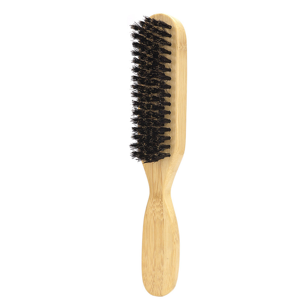 Men'S Grooming Brush - แปรงขนหมูป่าสำหรับจัดแต่งหนวดเคราผู้ชาย ด้ามไม้ ขนแปรงนุ่ม หวีจัดแต่งทรงเครา แปรงสำหรับจัดระเบียบเครา