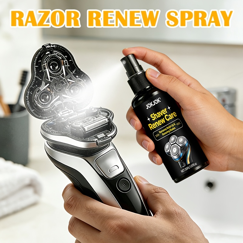 Men'S Grooming Oil - สเปรย์บำรุงเครื่องโกนหนวดไฟฟ้า 30 มล. น้ำยาหล่อลื่นสำหรับเครื่องโกนหนวดแบบหมุน ป้องกันสนิม ลดเสียงรบกวน