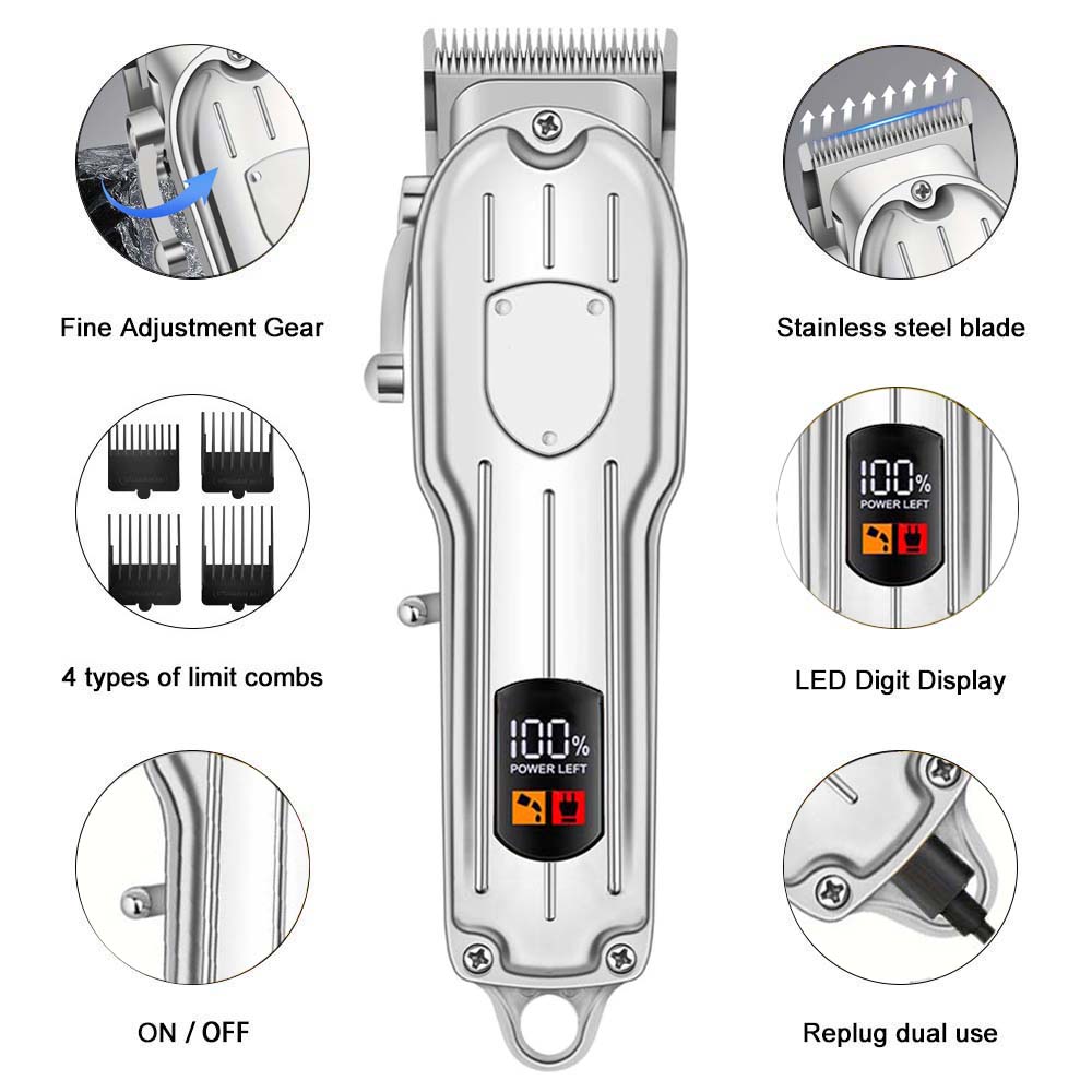 เครื่องตัดผมมืออาชีพสำหรับผู้ช - Men'S Grooming Brush บทวิจารณ์และราคา