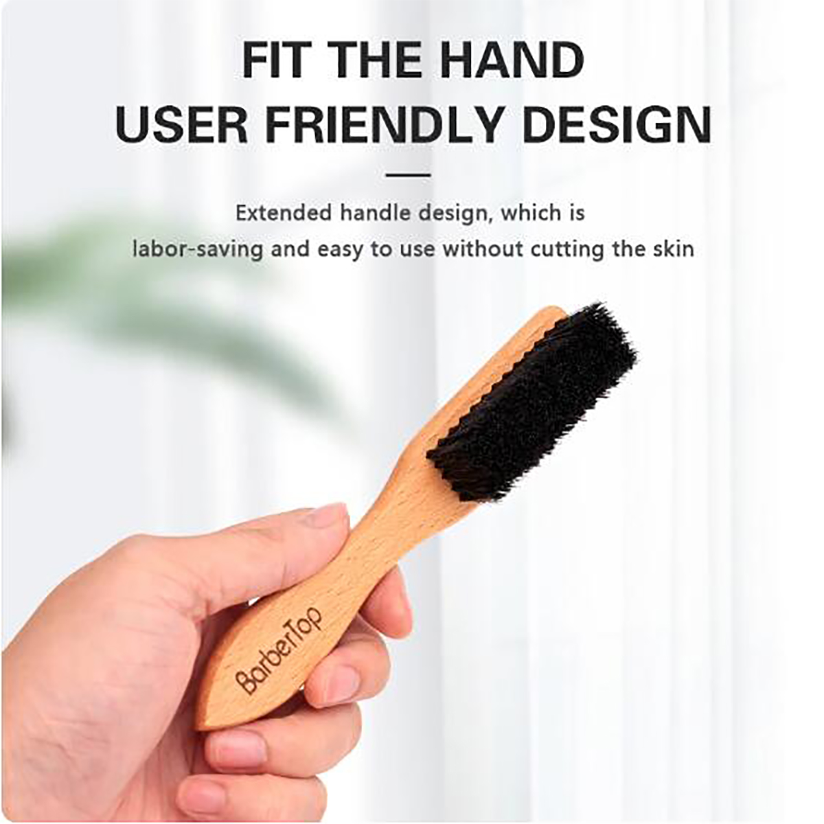 ร้านตัดผมไม้ Handle Boar Brist - Men'S Grooming Brush บทวิจารณ์และราคา