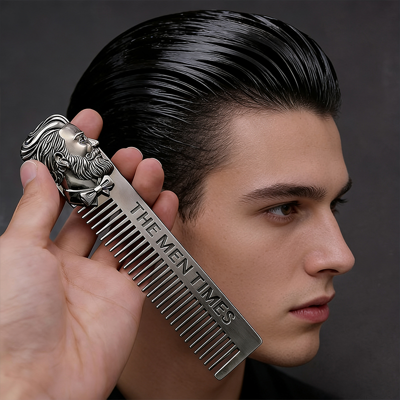 หวีโลหะวินเทจ หวีจัดแต่งทรงผมแ - Men'S Grooming Oil บทวิจารณ์และราคา