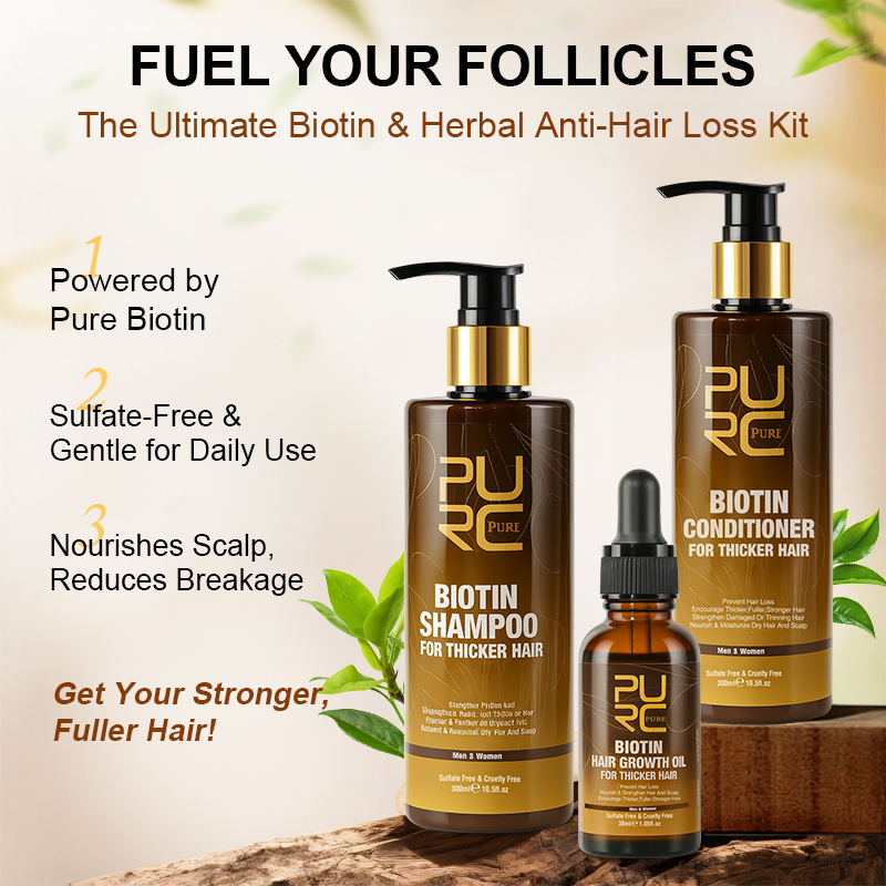 PURC Biotin Hair Growth Oil แช - Men'S Grooming Oil บทวิจารณ์และราคา