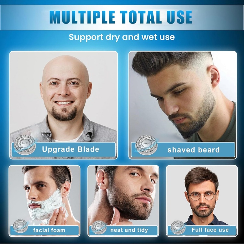 ใบมีดเปลี่ยนหัวโกนไฟฟ้าสำหรับฟ - Men'S Grooming Shaver บทวิจารณ์และราคา