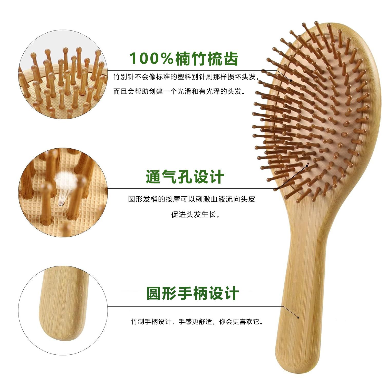 ชุดหวีแปรงผมไม้ไผ่สำหรับผู้หญิ - Men'S Grooming Brush บทวิจารณ์และราคา