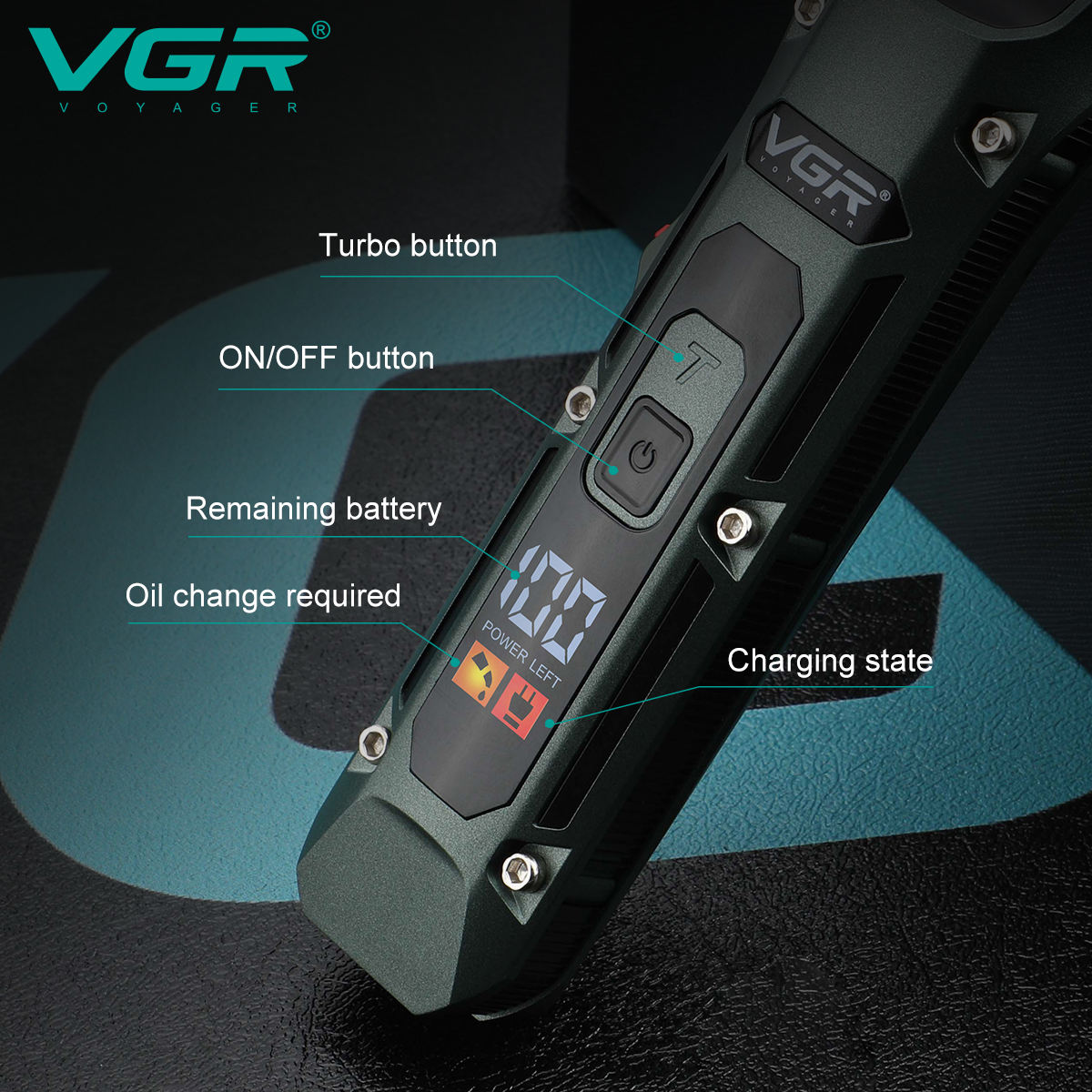 VGR V-696 ใหม่โลหะยอดนิยมSalon - Hair Clipper Professional บทวิจารณ์และราคา